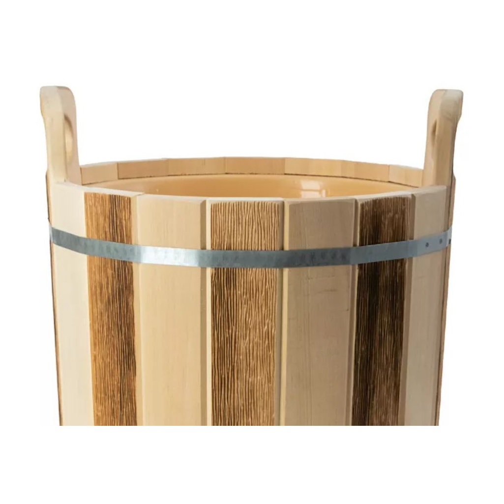 Запарник для бани и сауны, R-SAUNA ТПЛ-43, объем 16 л, Липа, термолипа, вставка из пластика, дерево