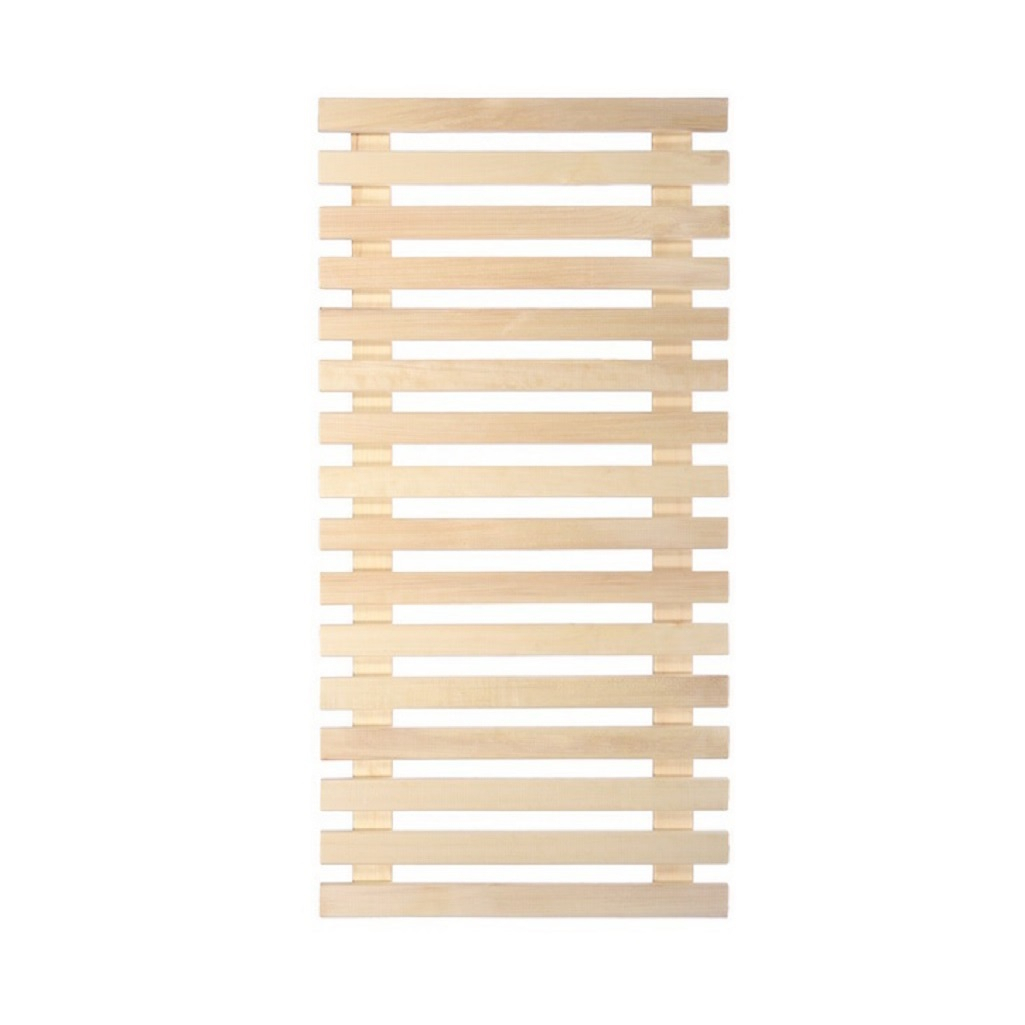Решетка на пол, дерево Липа, для бани и сауны, бежевая, 500х1100 мм