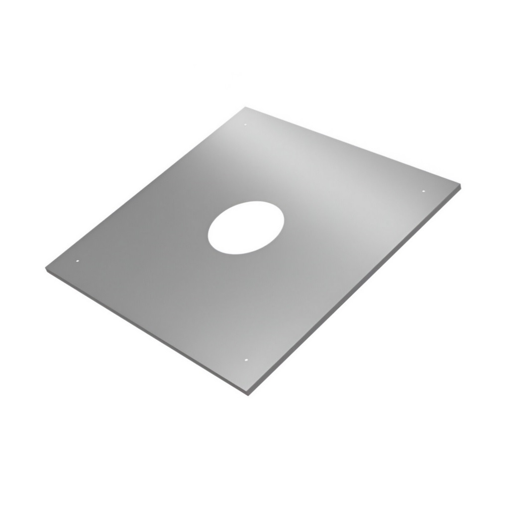 Экран защитный для печей и каминов 500х500 мм, нержавеющая сталь, толщина 0.5 мм, d 230 мм 