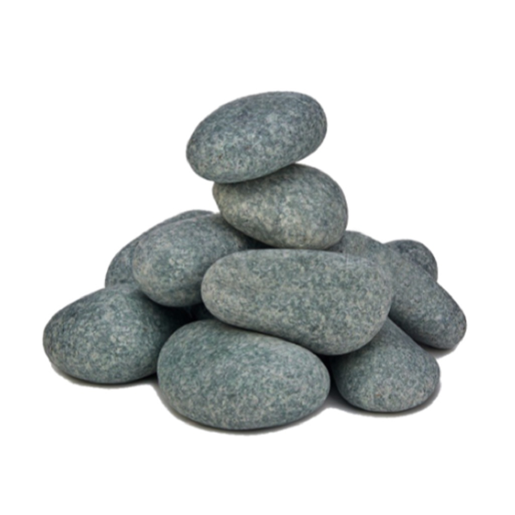 Камень Пироксенит шлифованный Чёрный Принц, крупный, коробка, 10 кг