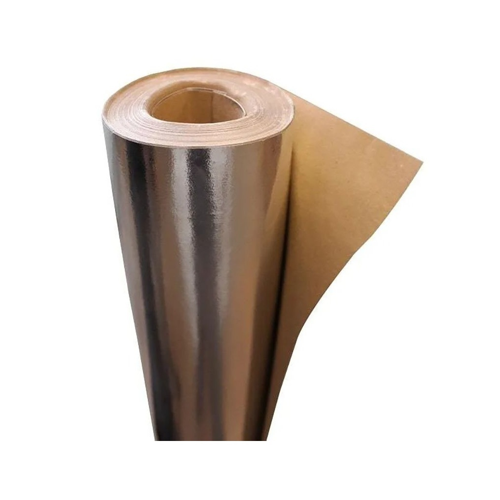 Фольга на бумажной основе, для бани 0.08х1.2 м, серебристая, 15 кв.м