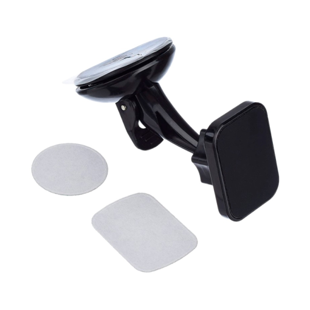 Держатель автомобильный GoPower GPA06, магнит на присоске, черный