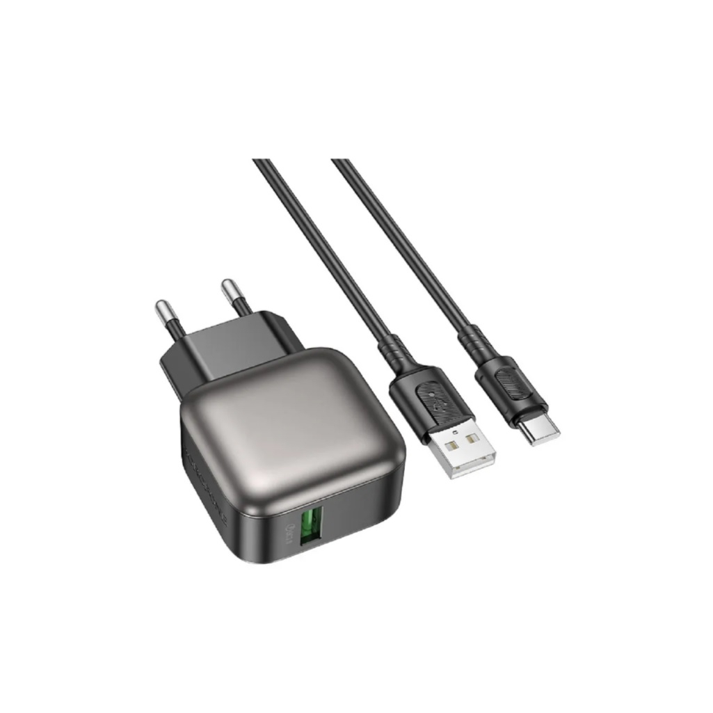 Устройство зарядное Borofone BAS52ATB, кабель, для разъема Type-C