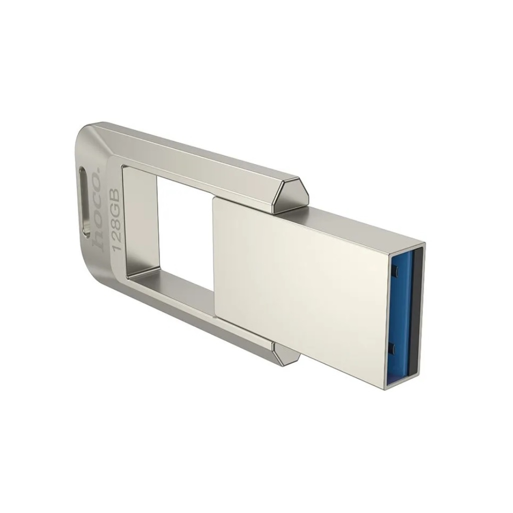 Флеш-накопитель Hoco USB 3.0 UD16, поворотный, 150 Мб/с, 128 GB, белый