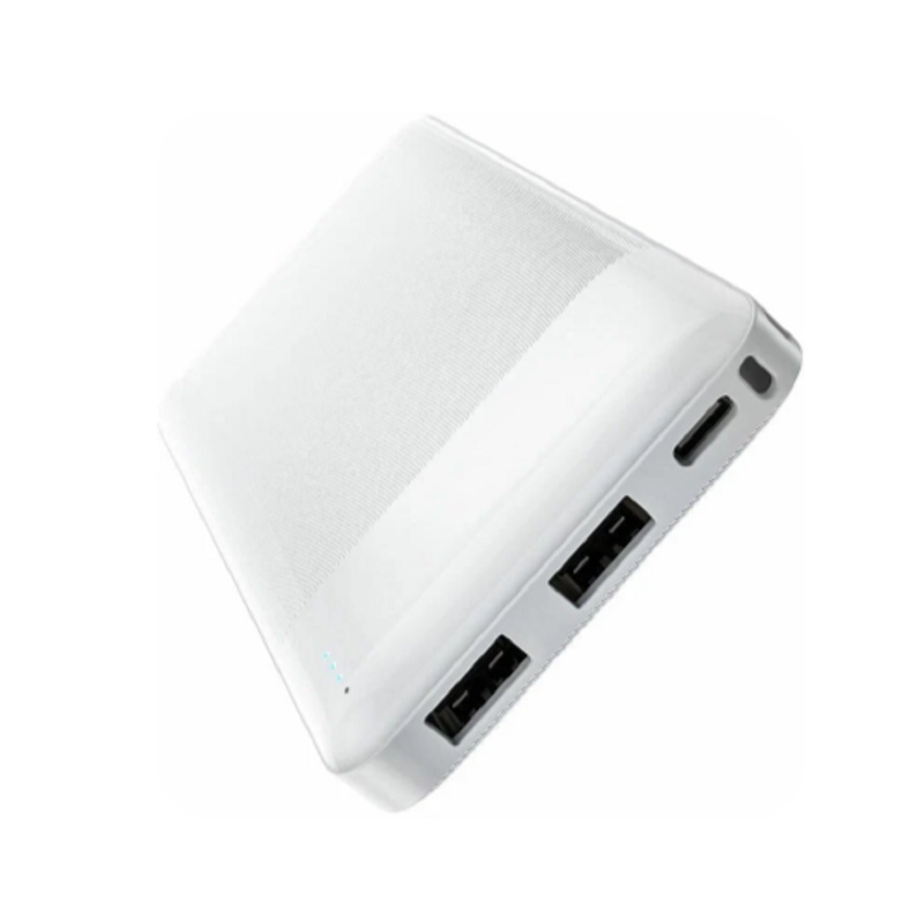 Аккумулятор внешний Hoco J72, 10000 mah, LiPol, 2 выходных разъема, белый