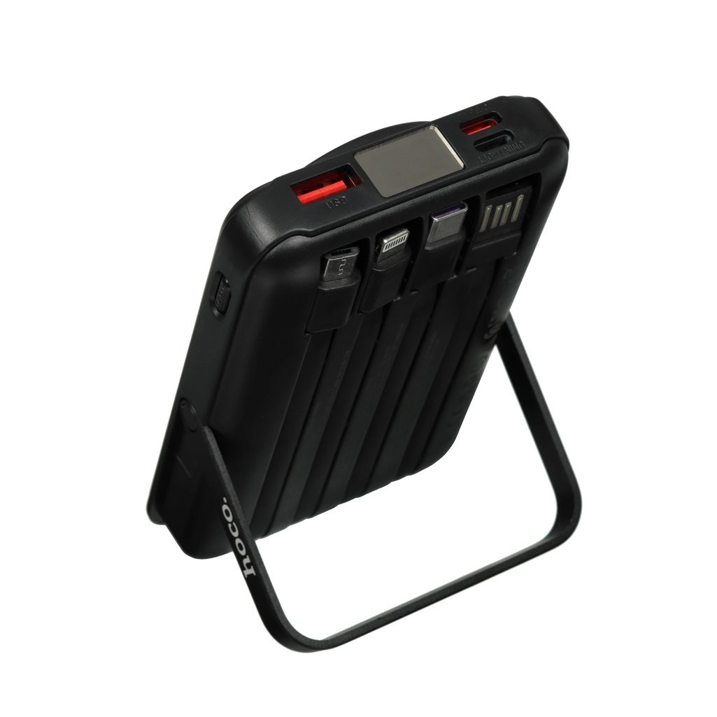 Аккумулятор внешний Hoco J135, 22.5 Вт, USB-A, USB-С, 10000 мАч, черный