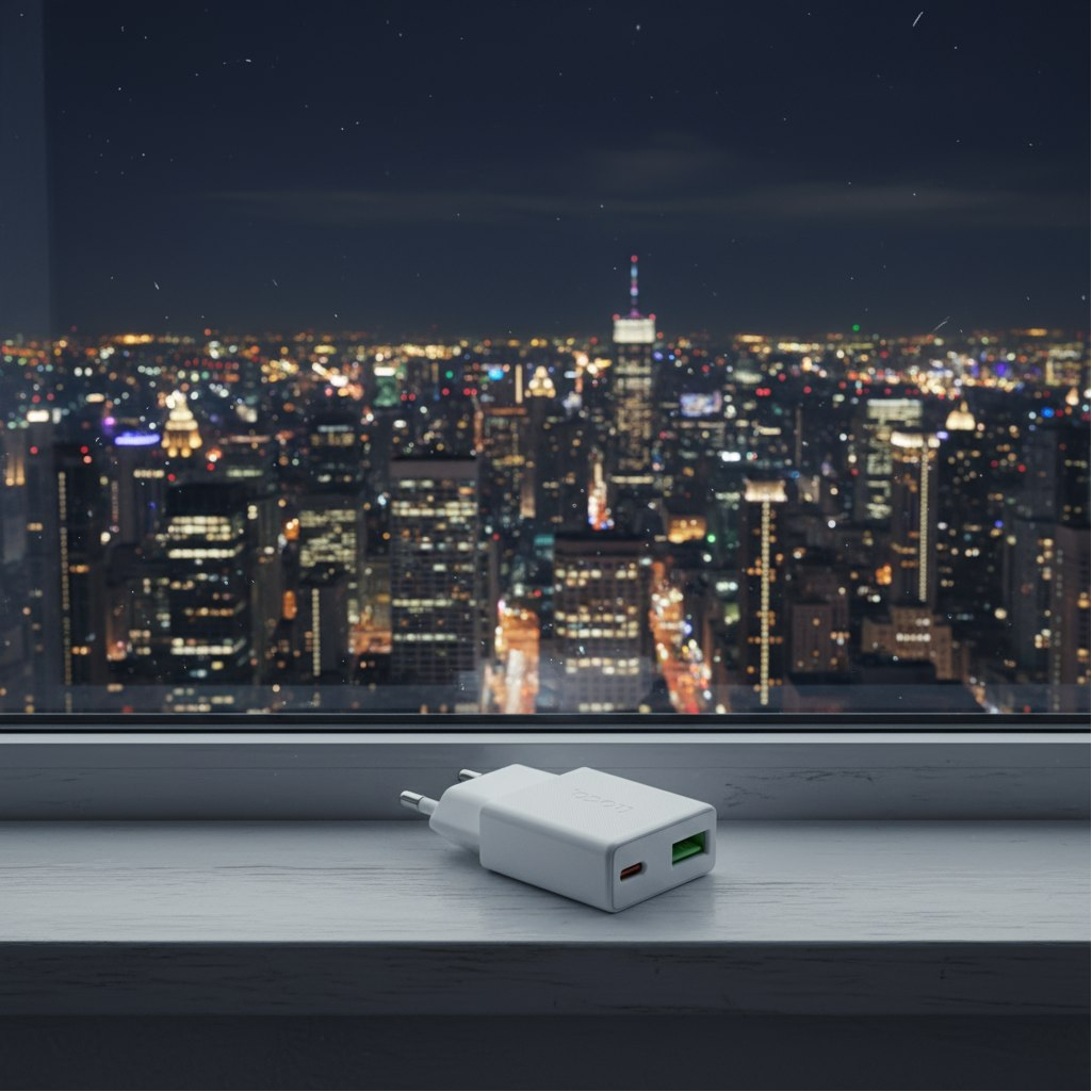 Устройство зарядное Hoco N73 Speed PD20W+QC3.0, Type-C - Type-C EU, белый