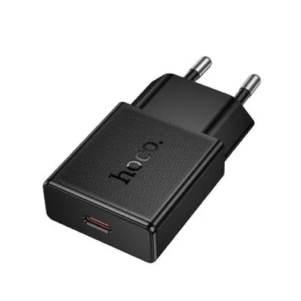 Блок зарядный Hoco N74B, USB Type-C, 25 Вт, 3А, 1 порт, черный
