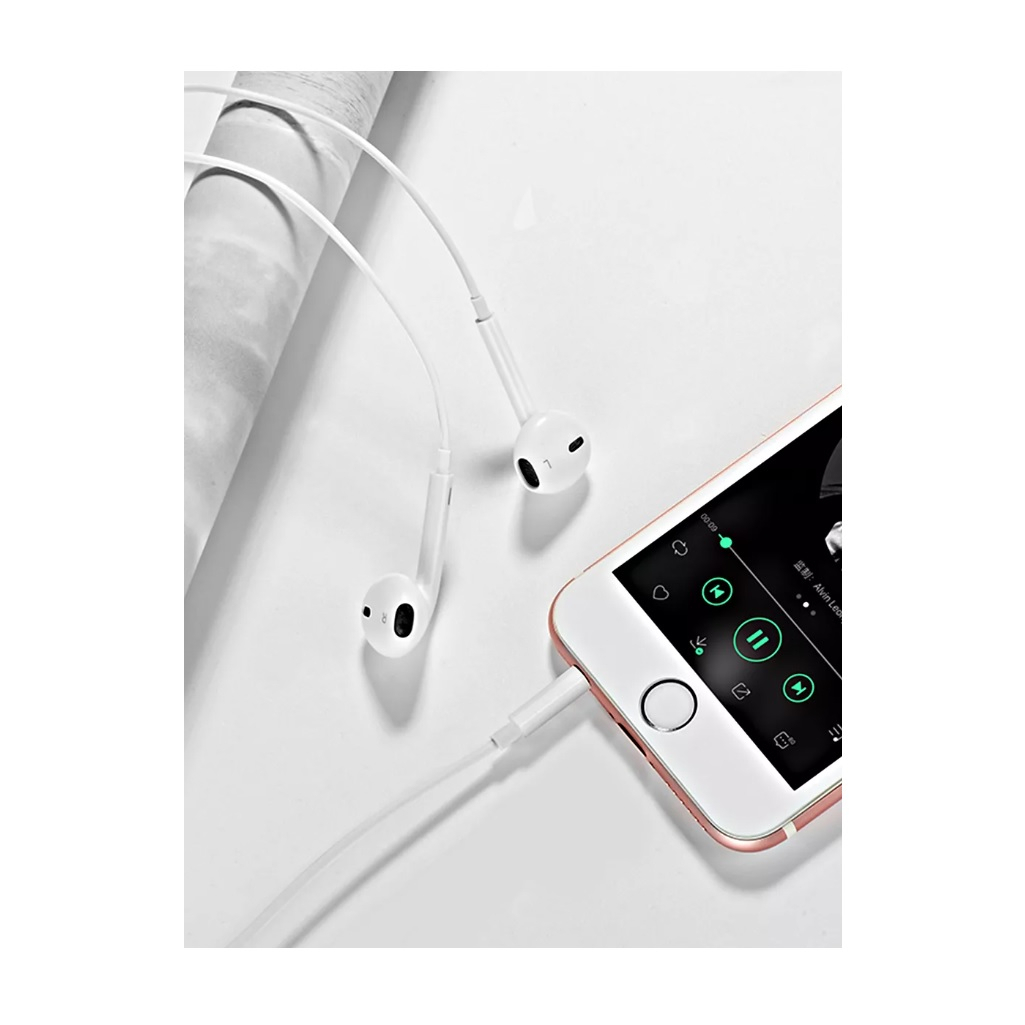 Наушники проводные Hoco M101, внутриканальные, регулятор громкости, белые