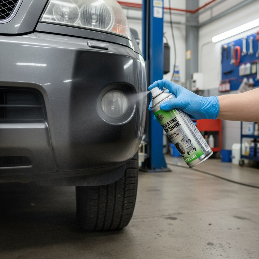 Чернитель резины и пластика Agat Avto SL0411, аэрозоль, для шин и бамперов, 520 мл