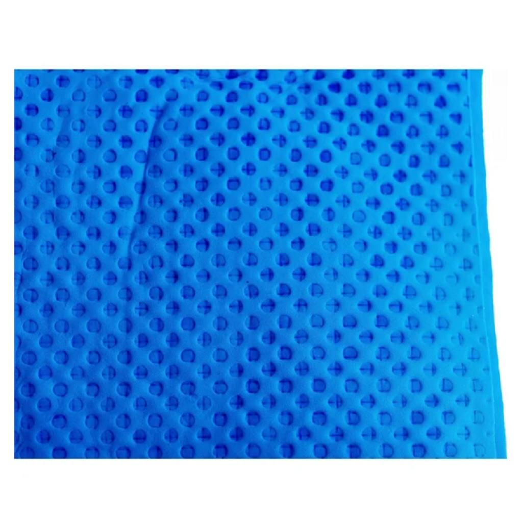 Салфетка синтетическая Goodyear GY000002 с тиснением в тубе, замша, голубая, 43х64 см