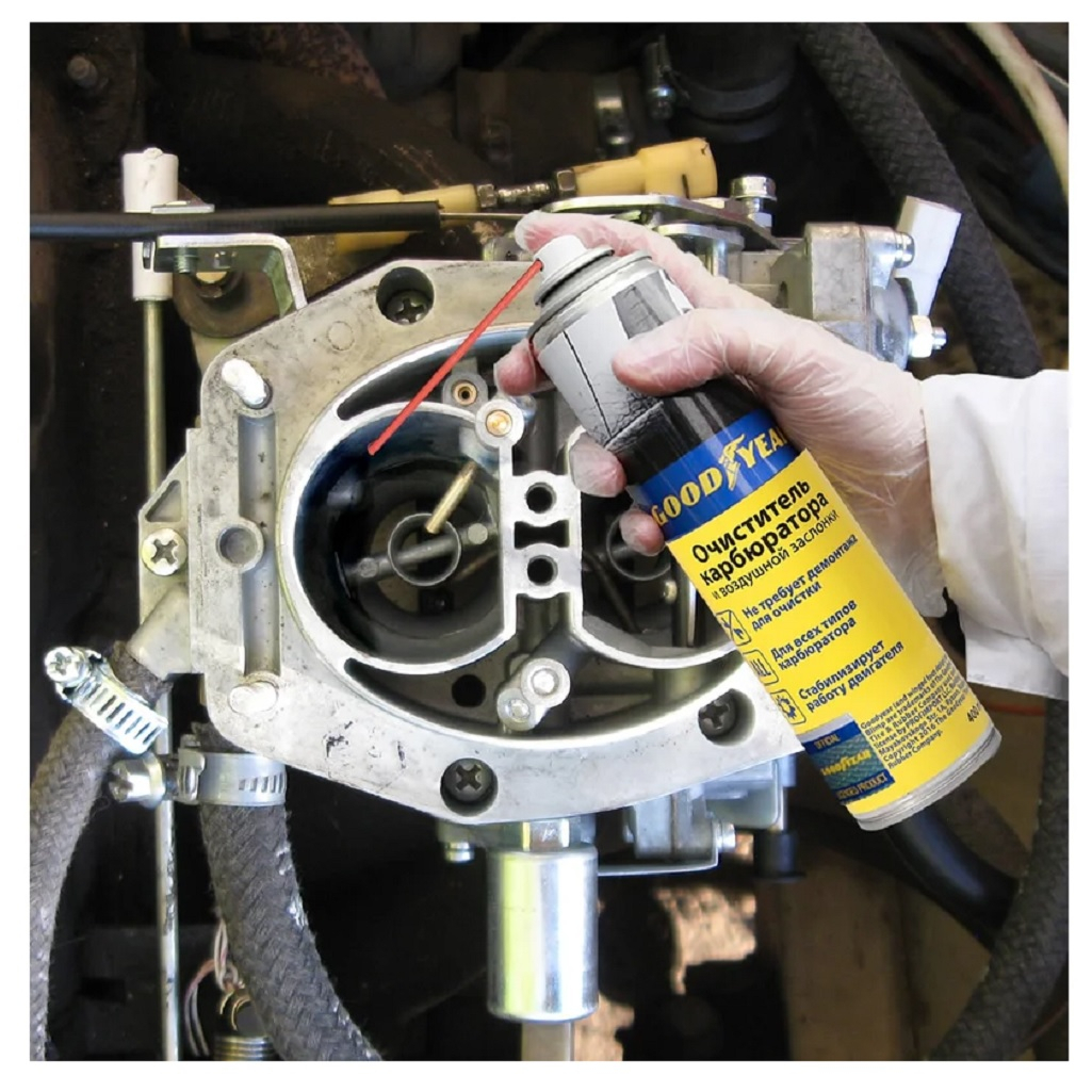 Очиститель Goodyear GY000705 для карбюратора и воздушной заслонки, аэрозоль, 400 мл