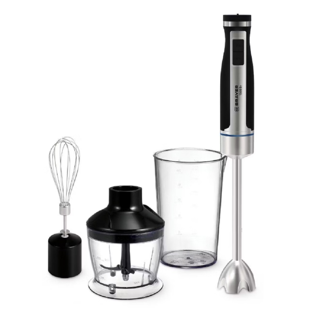 Блендер погружной Brayer BR1268, 0.6 л, Турбо режим, 1500 Вт