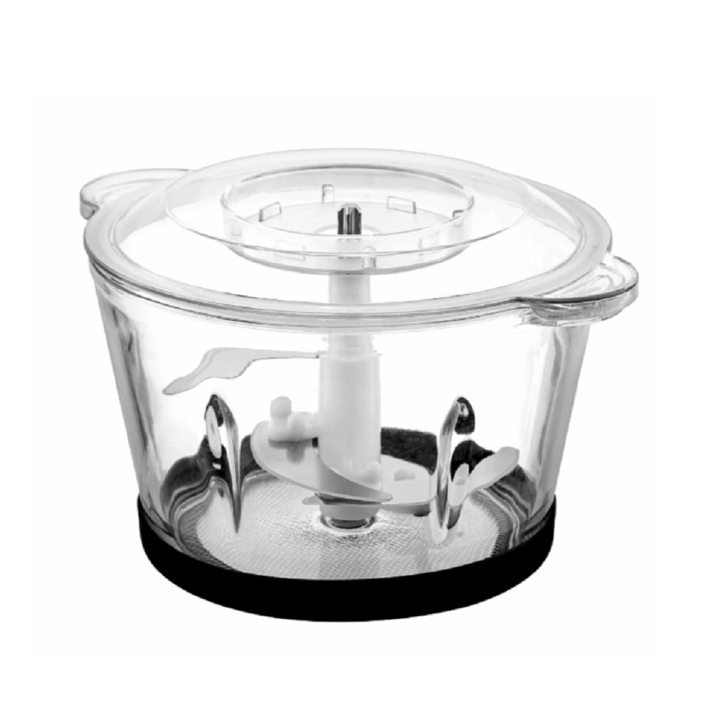 Измельчитель Brayer BR1409 800 Вт, стеклянная чаша 2 л, LED дисплей, 4 лезвия из нержавеющей стали