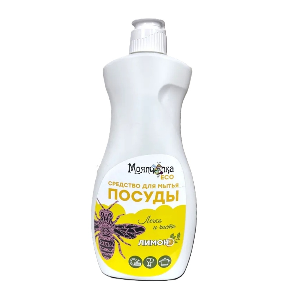Средство моющее Моя пчелка Eco Лимон для посуды, гель, 500 мл