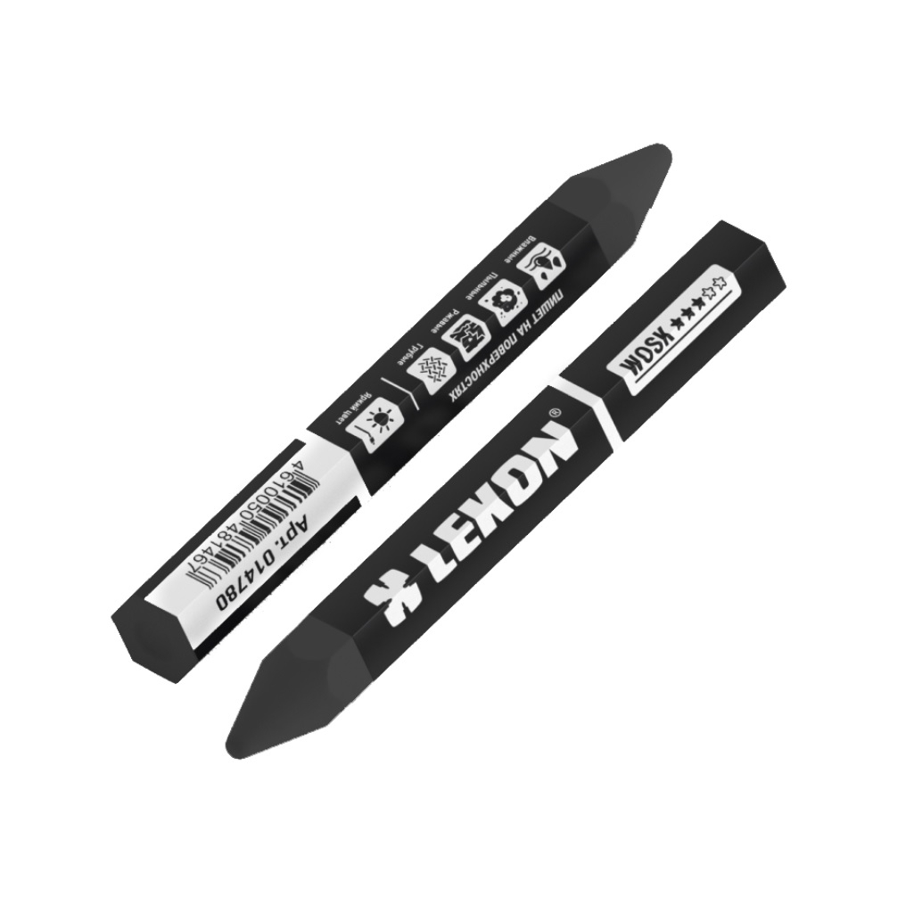 Мелок восковой Lekon Wosk для мокрых и грязных поверхностей, черный