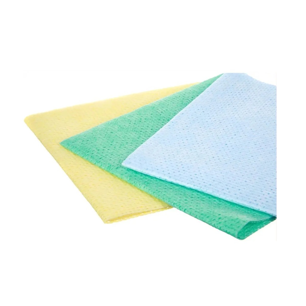 Салфетки для уборки Чистюля Легкая, вискоза, различные цвета, 3 шт