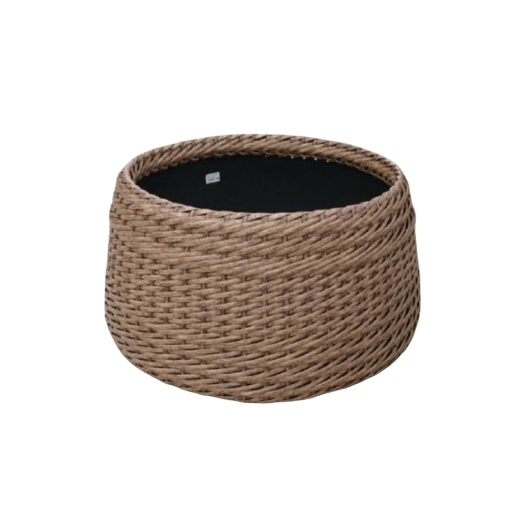 Корзина декоративная под Елку из искусственного ротанга, диаметр 485 мм, высота 297 мм
