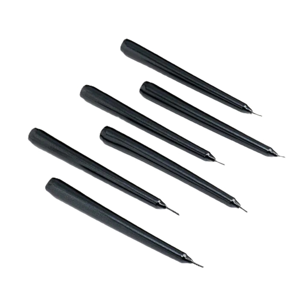 Набор Свечей античных 4428295, чёрный металлик, 1.9х20 см, в упаковке 6 шт