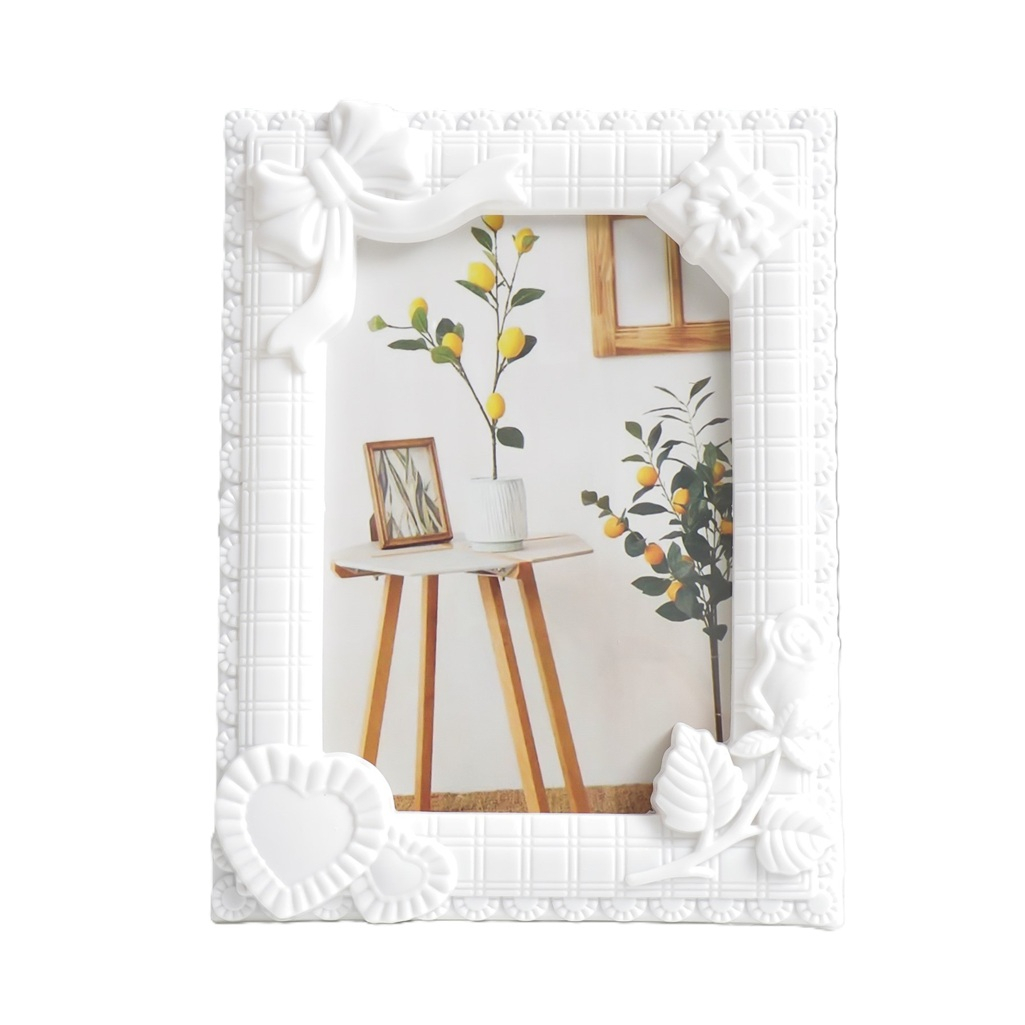 Фоторамка Романтика 9068899 10х15 см, пластик, белая, 17х22 см