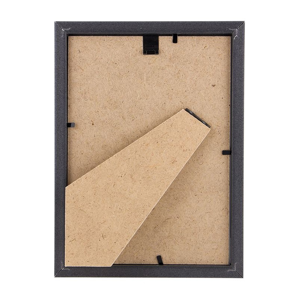 Фоторамка Miram 642077-6 15х20 см, пластик, пластиковый экран, черная