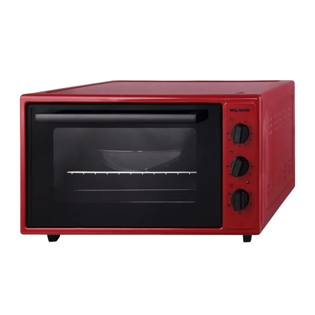 Мини печь электрическая Willmark WOF-505R, 50 литров, 1700 Вт, красная