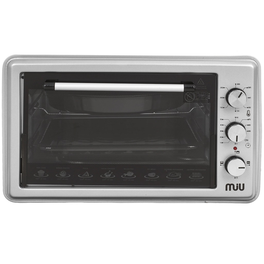 Мини-печь MIU МО-40001S, УТ-00002661, цвет серый, объем 40 л, 2 кВт