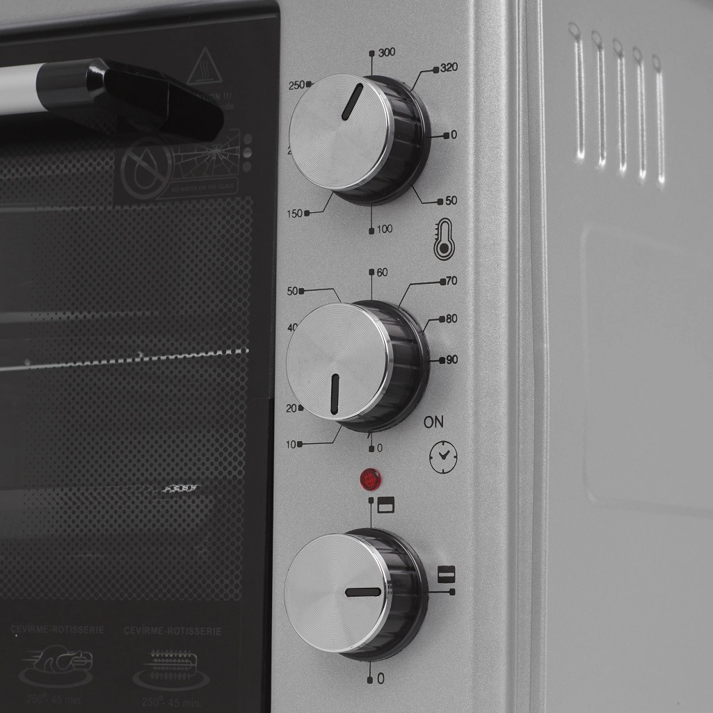 Мини-печь MIU МО-40001S, УТ-00002661, цвет серый, объем 40 л, 2 кВт