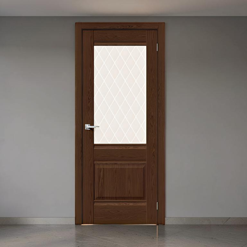 Дверь межкомнатная Прима-3 Brown Dreamline White Crystal ДО70, 153-0208, 2000 x 700 мм