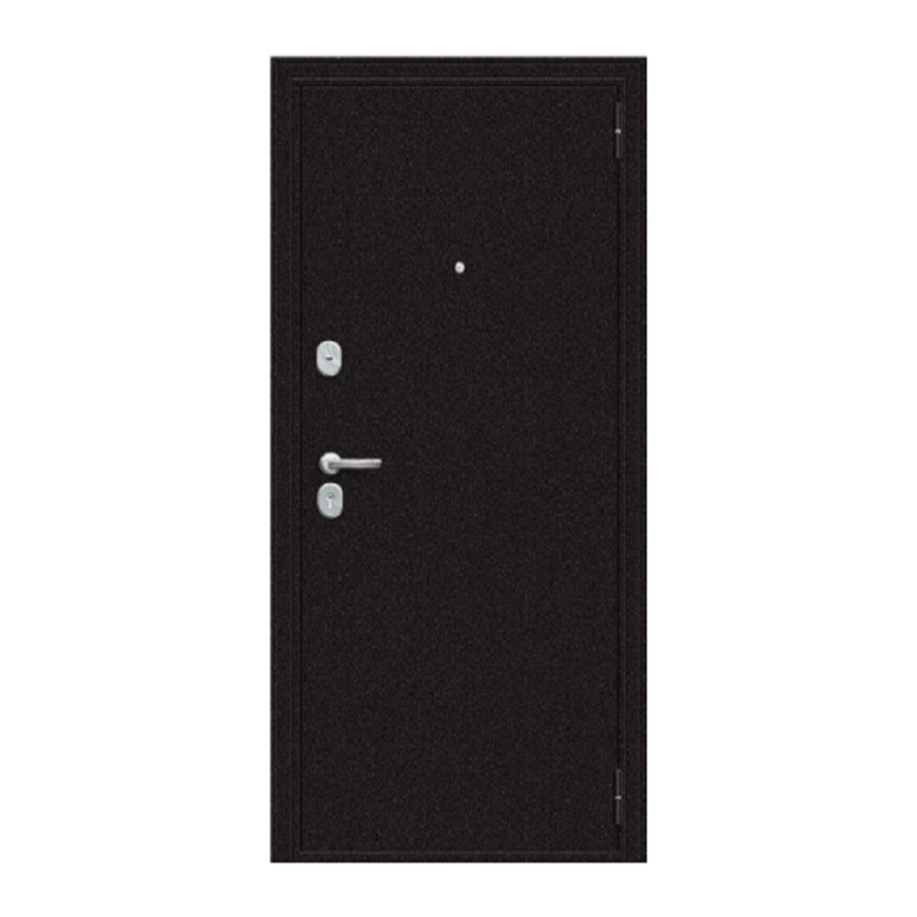 Дверь металлическая Bravo Эконом Optim 033-2716, серый клен, антик медный, 205х96 L