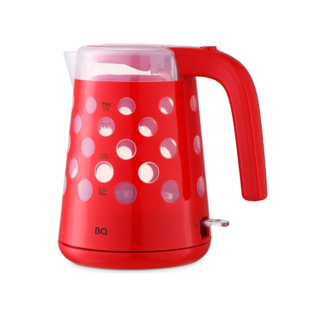 Чайник электрический BQ KT1713P 1.7 л, пластик, 2.2 кВт, красный