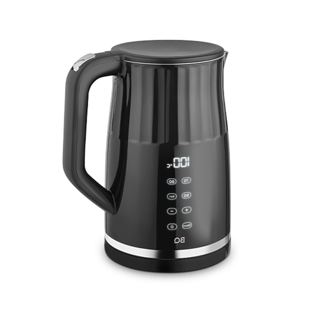 Чайник электрический BQ KT1801SW, сенсорное управление, 1.7 л, 2.2 кВт, черный