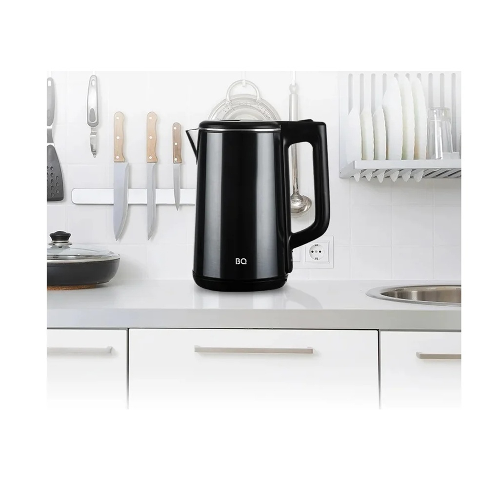 Чайник электрический BQ KT2026S 1.8 л, пластик, металл, 2.2 кВт, синий