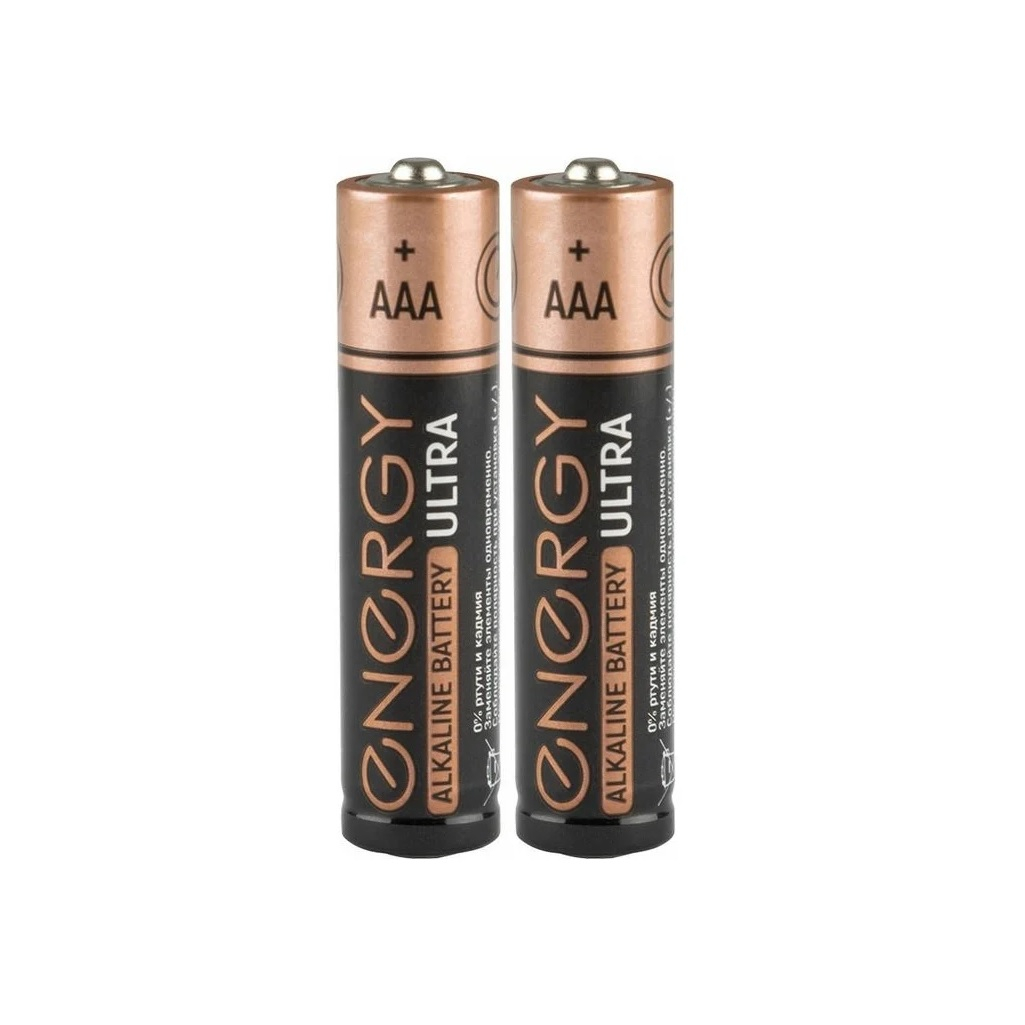 Батарейка Energy Alkaline Battery Ultra LR03, тип ААА, универсальная, 2 шт. в блистере