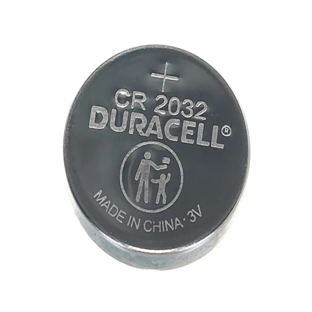 Батарейка Duracell CR2032 Lithium, 3В, толщина 3.2 мм, литиевая, таблетка