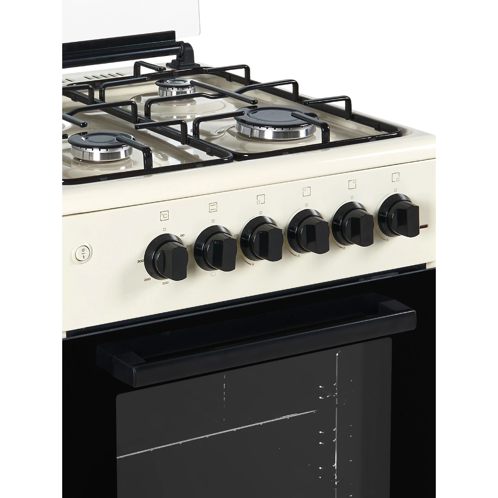 Плита комбинированная MIU 5013 ERP ГК LUX, цвет бежевый, объем электродуховки 52 л, откидная дверца