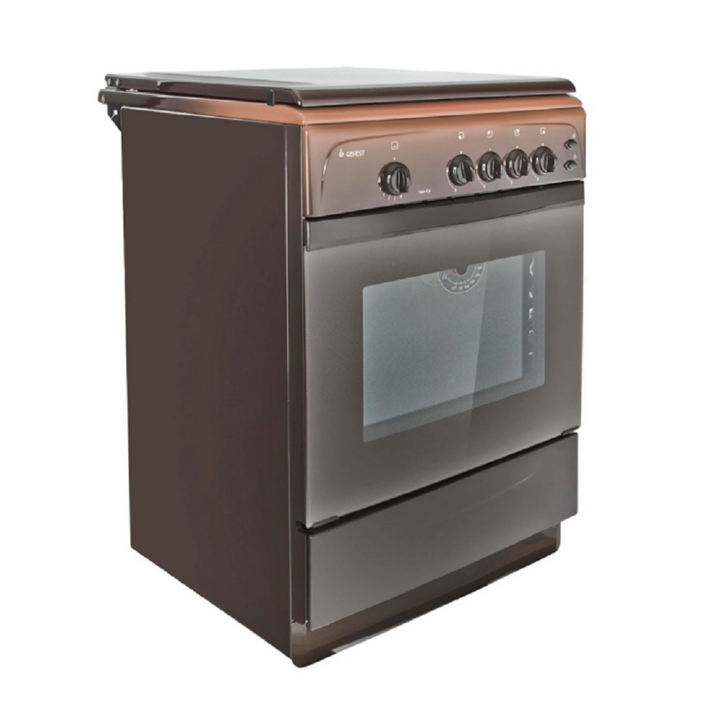 Плита газовая Gefest ПГ 1200 С6 К19, V0030948, цвет коричневый, объем духовки 63 л, откидная дверца