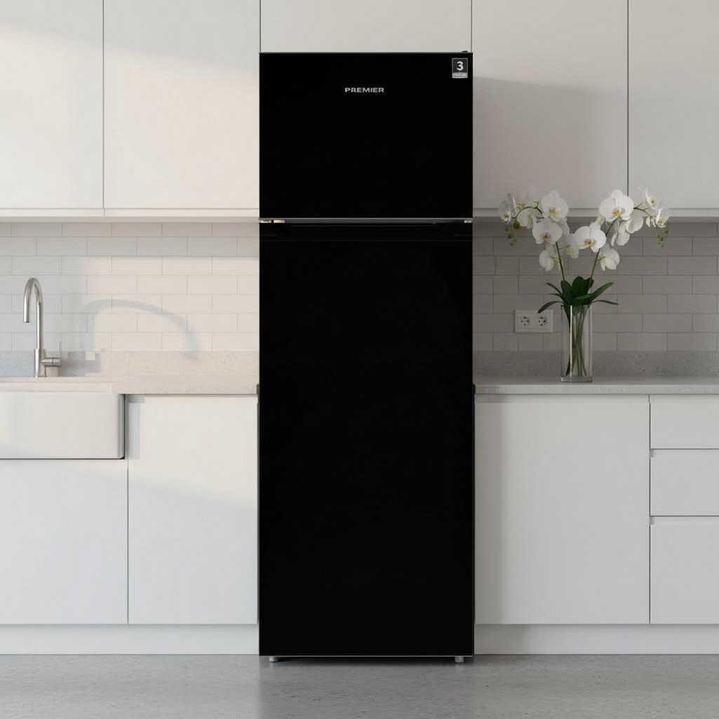 Холодильник двухкамерный Premier PRM-250TFDF/DI, объем 261 л, цвет черный, механическое управление, Low Frost