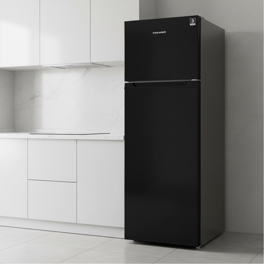Холодильник двухкамерный Premier PRM-250TFDF/DI, объем 261 л, цвет черный, механическое управление, Low Frost