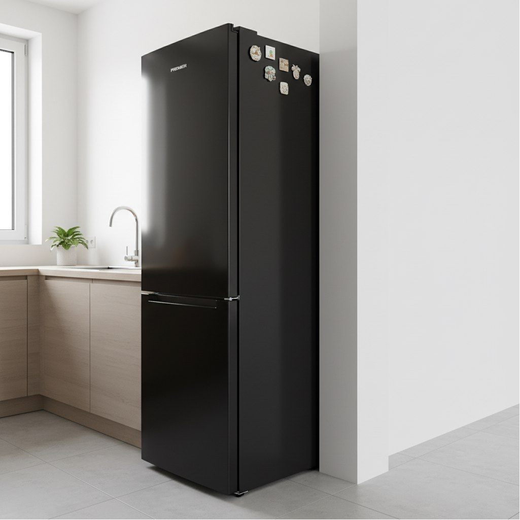 Холодильник двухкамерный Premier PRM-270BFLF/DI, объем 262 л, цвет черный, электронное управление