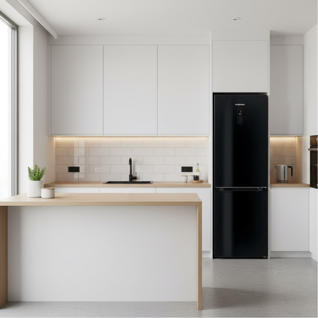 Холодильник двухкамерный Premier PRM-317BFNF/DI, объем 317 л, цвет черный, электронное управление