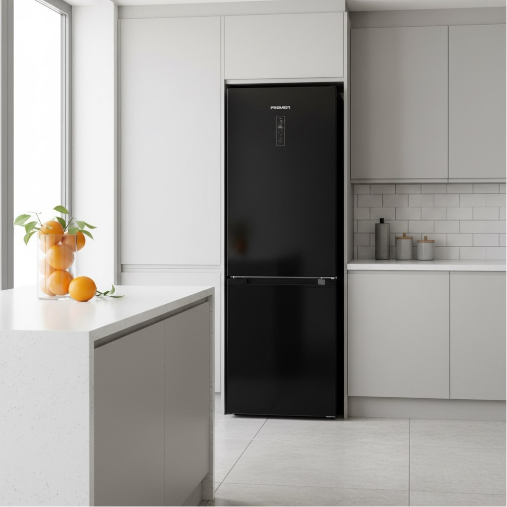 Холодильник двухкамерный Premier PRM-317BFNF/DI, объем 317 л, цвет черный, электронное управление