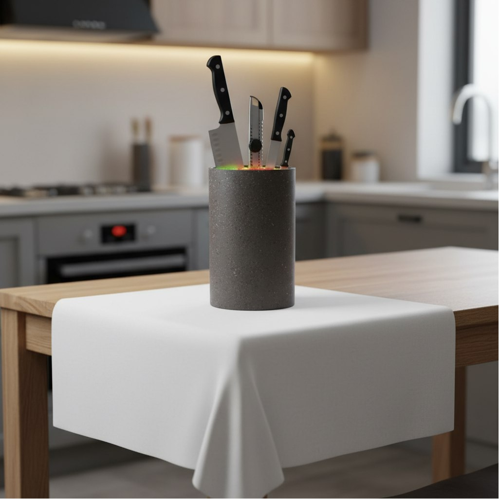 Подставка для ножей Sunhome, с наполнителем, 11х11х22 см