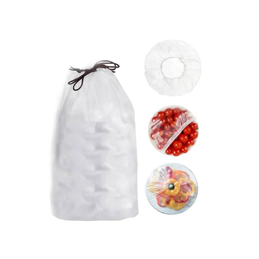 Пакеты шапочка для хранения продуктов, полиэтилен, в упаковке 100 штук