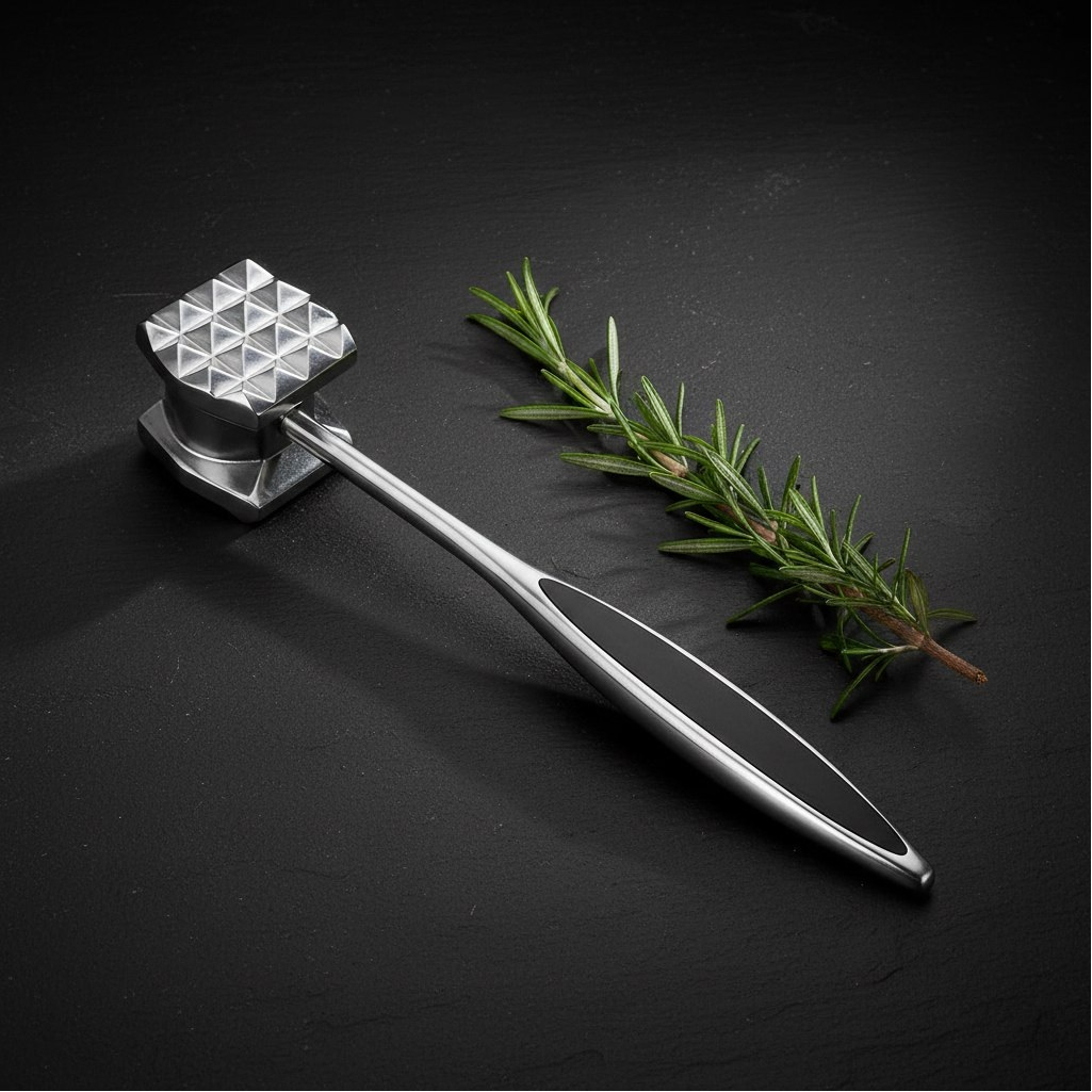 Молоток для мяса Sunhome S423, нержавеющая сталь, серебристый, 45х210 мм