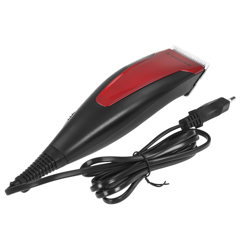 Машинка для стрижки Brayer BR3431, 4 насадки, фиксированные и подвижные лезвия из нержавеющей стали
