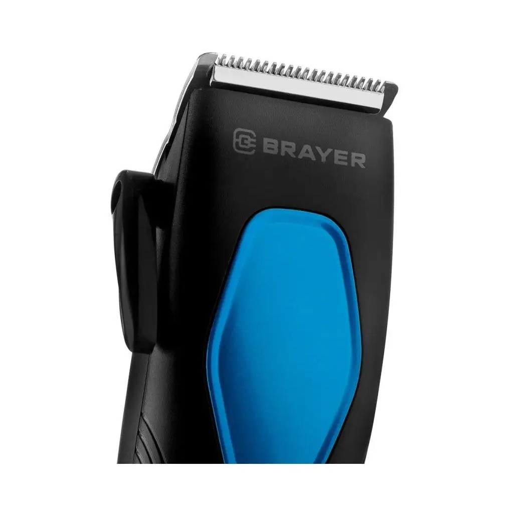 Машинка для стрижки Brayer BR3432, 4 насадки, фиксированные и подвижные лезвия из нержавеющей стали