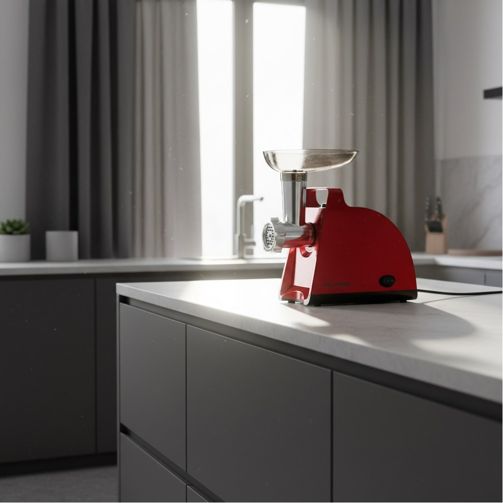 Мясорубка электрическая Willmark WMG-2000R, пластик, 2000 Вт, красный