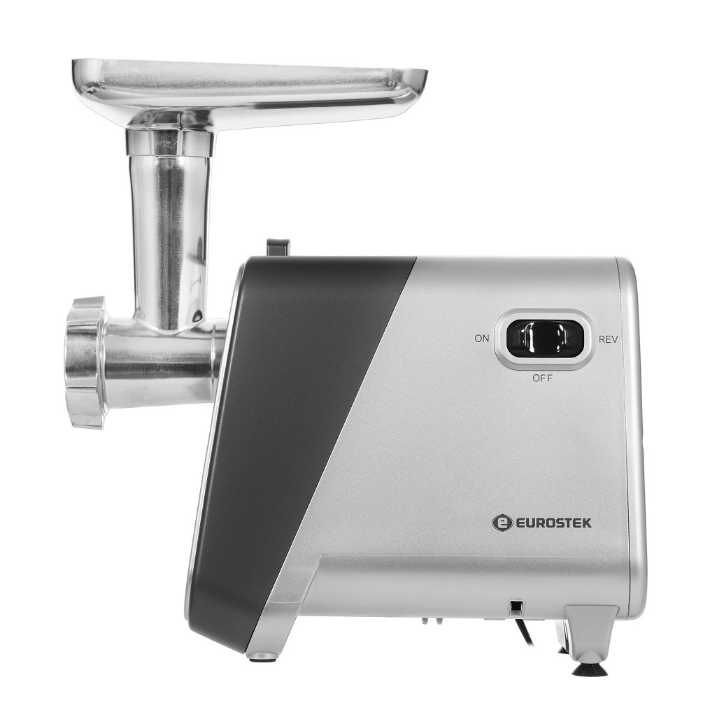 Мясорубка электрическая Eurostek EMG-AS04M, пластик, металл, 2500 Вт, серебристый