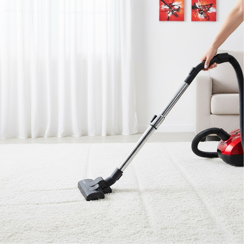 Пылесос мешковый Brayer BR4223, красный, объем бака 2.5 л, 1800 Вт